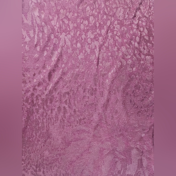 Simply Vera Vera Wang Blouse Womens XXL Burgundy Textured‎ Animal Print Fall Top - Picture 6 of 6